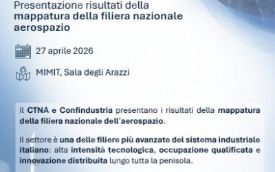 Presentazione Mappatura filiera aerospazio a Roma il 27 aprile
