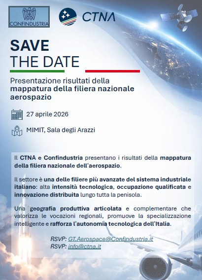 Presentazione Mappatura filiera aerospazio a Roma il 27 aprile